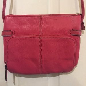 Tignanello Pink Crossbody Purse